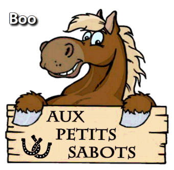 Boo, mascotte de l'entreprise Aux Petits Sabots, Party Poney